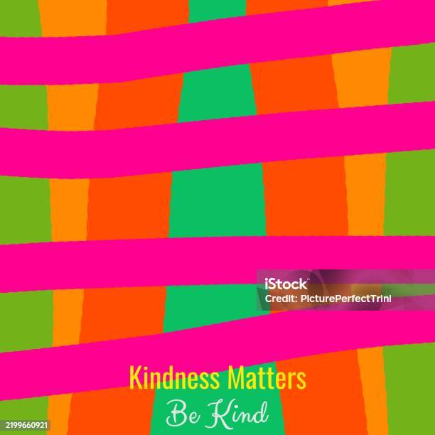 Kindness Background Pattern Kindness Motivational Abstract Background Stock Illustration - Download ...