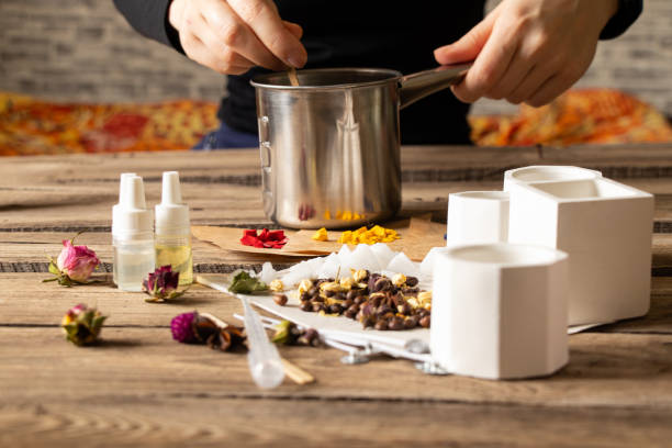 istock The process of making scented candles at home, make candles 2199670042