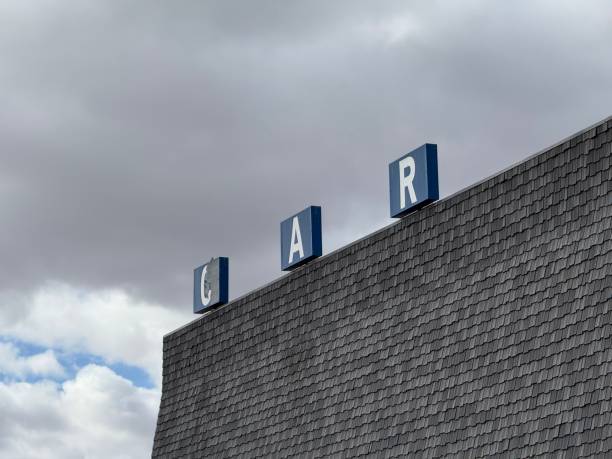 Retro Car Dealership Sign