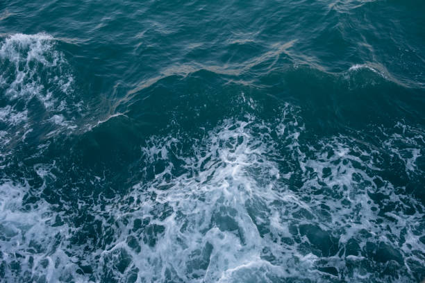 istock sea ​​waves at sunset from a distance 2199686763