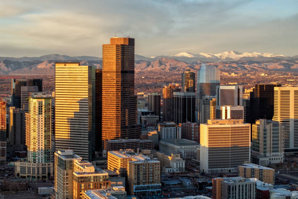 istock Dramatic Aerial View of Denver 2199718911