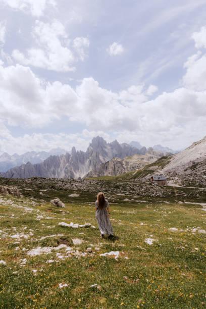 istock Girl in the Dolomites 2199721598