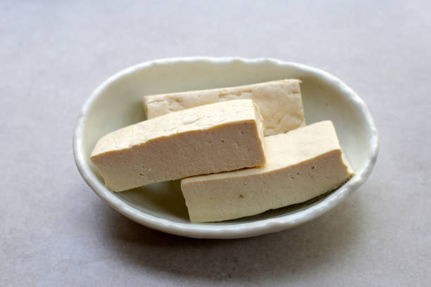 istock Soy tofu cubes, Tofu soy bean curd 2199731611