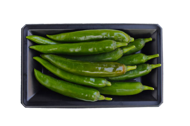 Chili pepper on a white background.