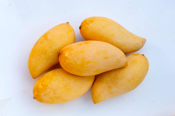 istock Ripe sweet yellow mango fruits 2199734949