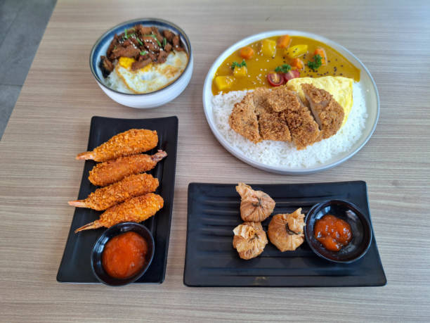 istock Ebi Furai Or Deep Fried Shrimp Coated. Fried Ekado Ekkado. Chicken Thai Basil Rice Bowl. Chicken Curry Rice With Omelette Egg. Food Menu. 2199735183