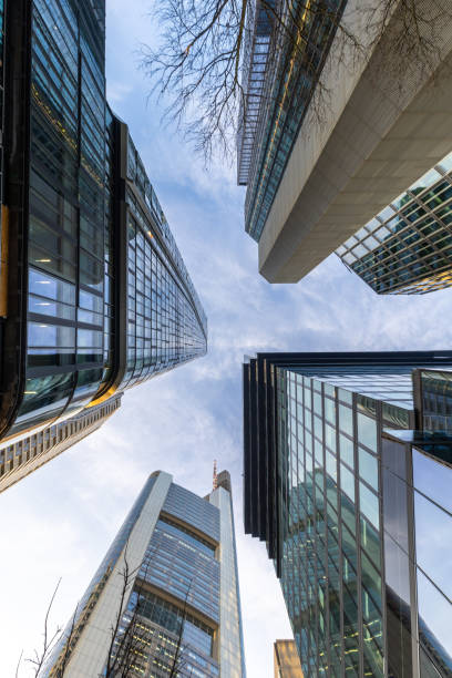 istock look up, skyline, high-rise buildings and modern glass fronts Frankfurt am Main 2199743177
