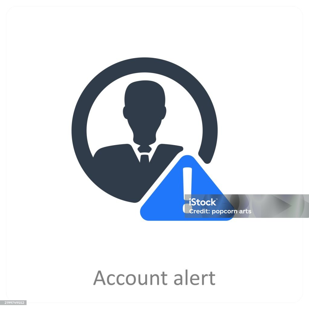 Account Alert Icon Account Alert Stock Illustration - Download Image Now - Danger, Finance ...