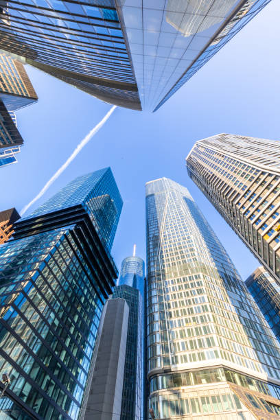 istock look up, skyline, high-rise buildings and modern glass fronts Frankfurt am Main 2199749672