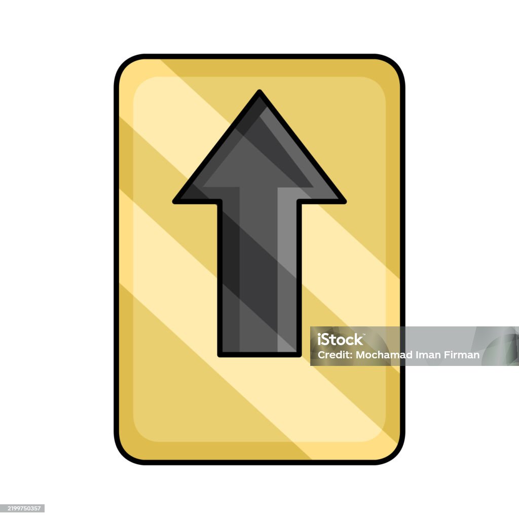 One Way Object One Way Sign Stock Illustration - Download Image Now - Arrow Symbol ...