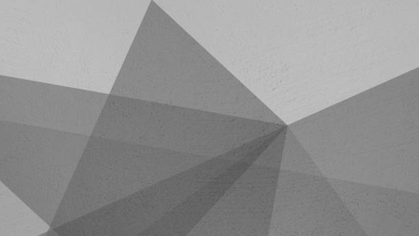 istock monochrome grey abstract of multi layers of geometric shape use as background for design. line stripe corner triangle with noise grain. 2199750576