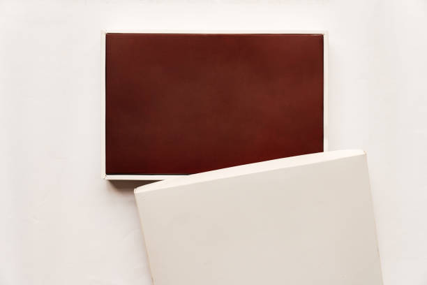 Premium Gift Box on White Background. Modern Packaging Mockup – Simple and Stylish.