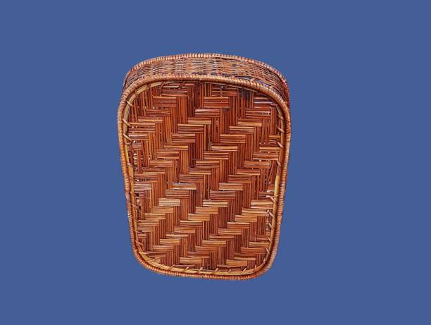 istock Dark brown woven rattan basket 2199771299