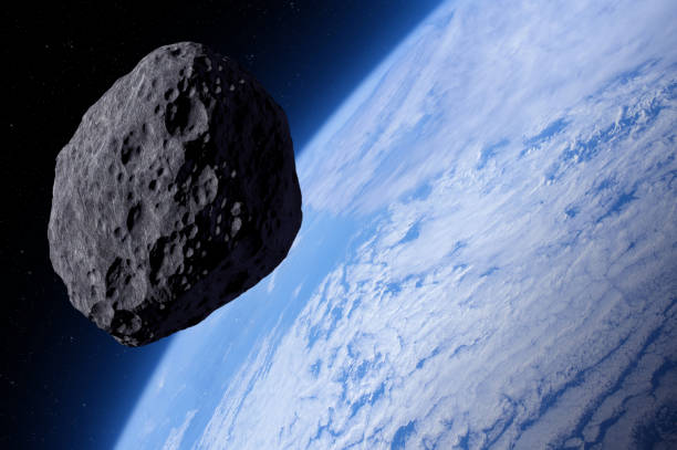 istock Planet Earth and asteroid. Asteroid near Earth. 2199777109