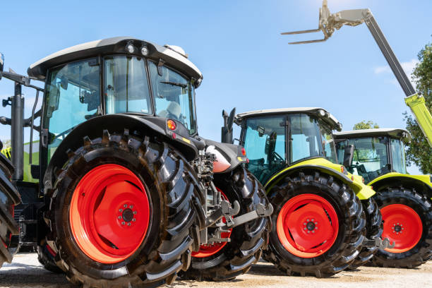 istock Agricultural equipment dealership background 2199780797