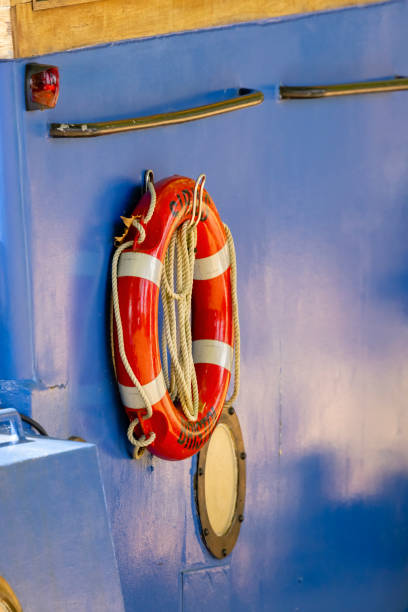 istock Helping equipment on ships, safety equipment, lifebuoy 2199785954