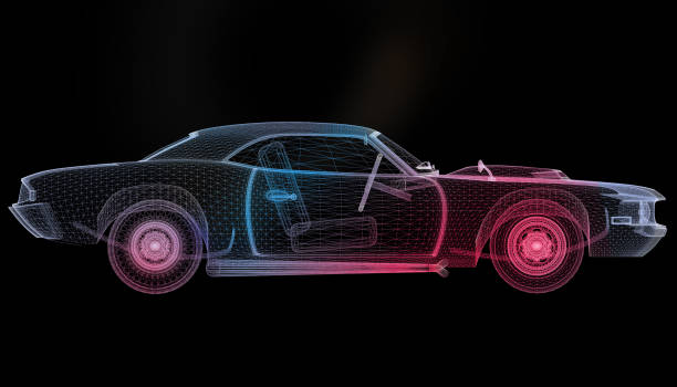 istock Heat Map of Classic Style Car Design 2199788142