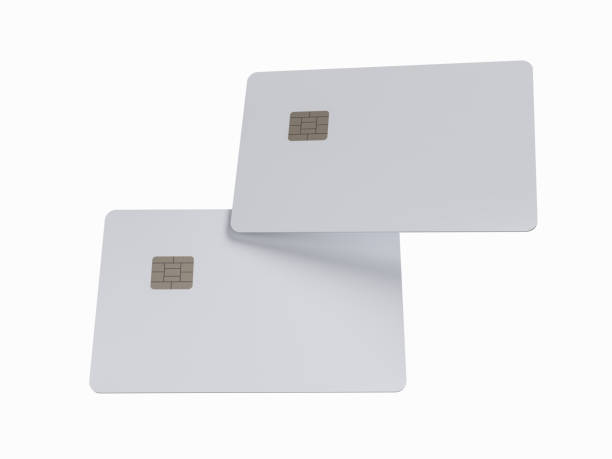 istock 3D realistic plastic credit card templates. Empty debit card with chip card isolated on background. Mockup empty design concept for online business and finance, technology payment, digital purchase. 2199792523