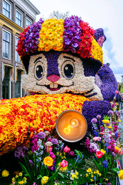 istock Flower floats parade in Haarlem in the Netherlands 2199802550