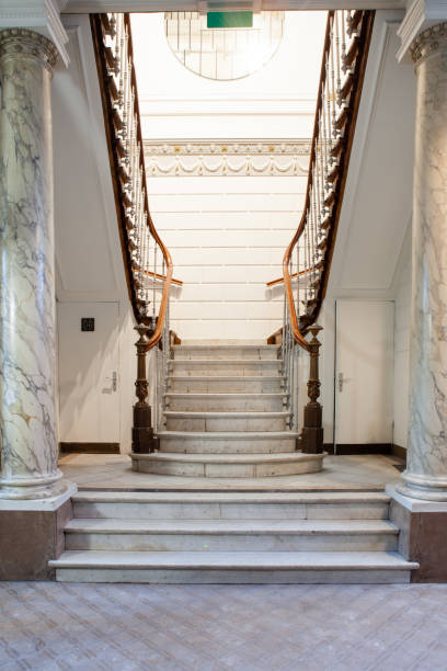 istock in an old mansion there is a marble staircase 2199807329