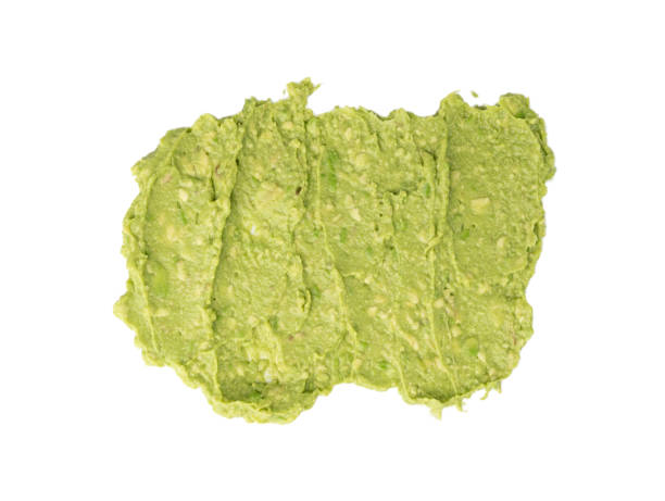 istock Avocado Smear Isolated, Sharwil Puree, Brown Avocados Paste, Fresh Alligator Pear Cream 2199807417