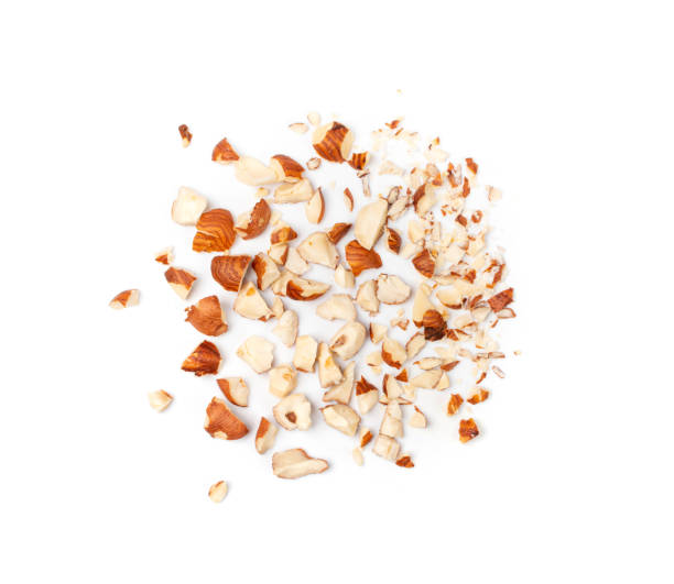 istock Nut Kernels Crumbs, Broken Hazelnuts Pile Isolated, Healthy Organic Crush Nuts Group, Hazel Nut Pieces 2199807435