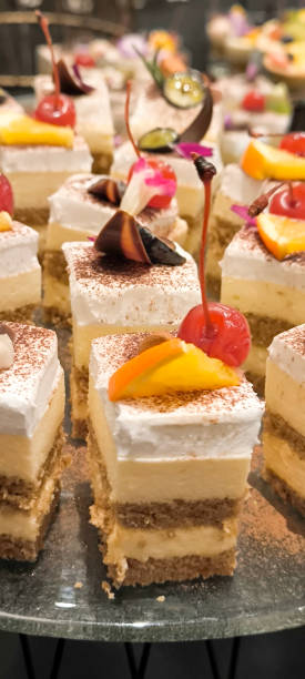 istock Cakes for snacks at receptions. Cakes are a popular party food. 2199807733