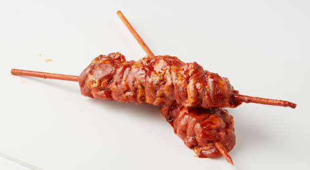 istock BBQ Skewers  isolated nature background with clipping path 2199809178