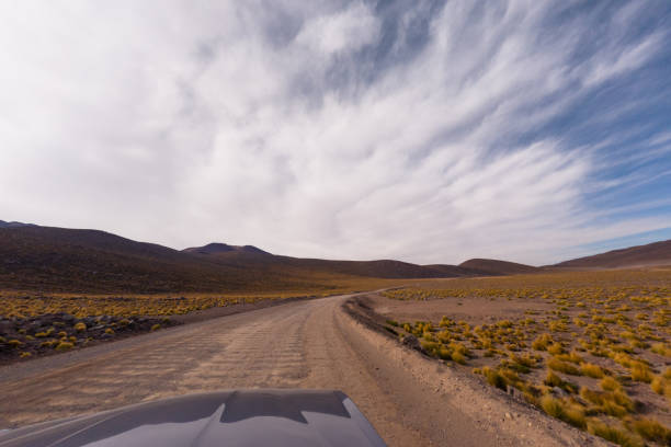 istock Desert Road Stretching into Vast Landscape under Expansive Sky 2199809434