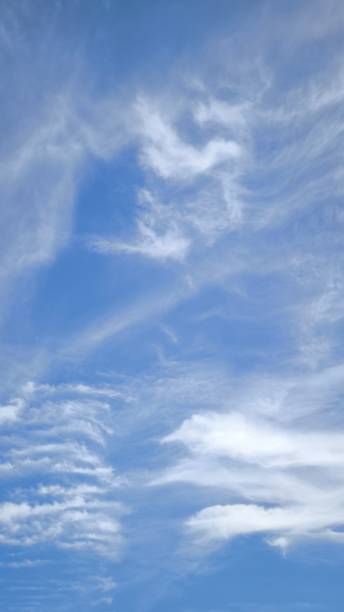 istock Summer blue sky cloud gradient light white background. Gloomy vivid cyan landscape in environment day horizon skyline view spring wind 2199810265