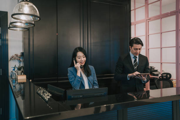 Asian Luxury Hotel Receptionist / Airport VIP Lounge reception