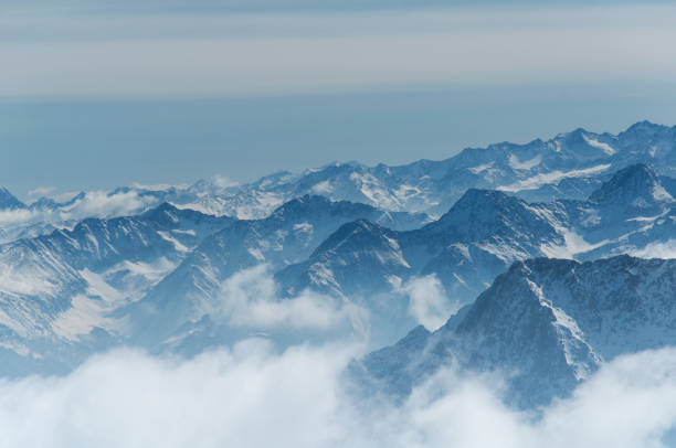 istock wetterstein mountains in clouds Germany Zugspitze 2199817403