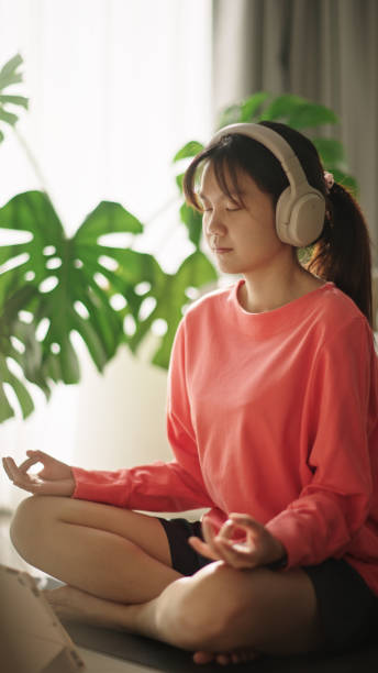 istock Teenager meditating. 2199822029
