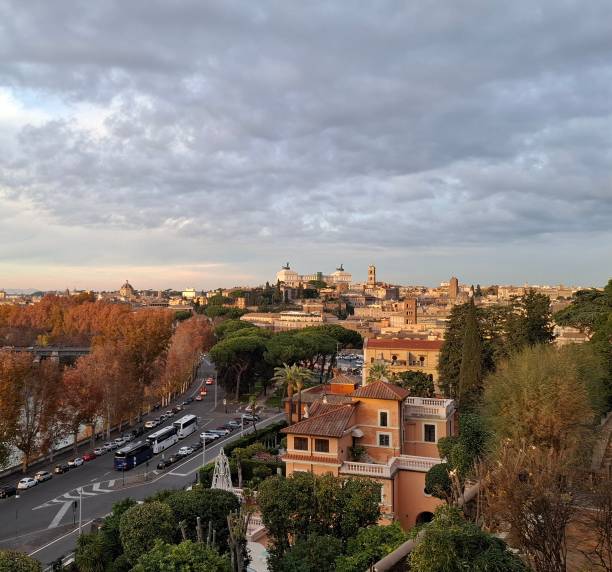 istock Sunset view from Giardino degli aranci, Rome,  Italy 2199828769