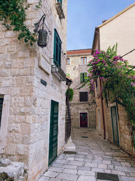 istock Charming streets in Split old town with Bougainvillea, Split, Croatia 2199844002