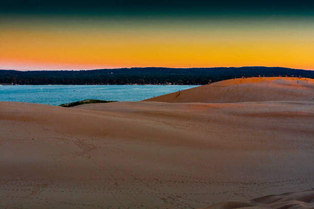 Sunset at Silver Lake Sand Dunes, Michigan