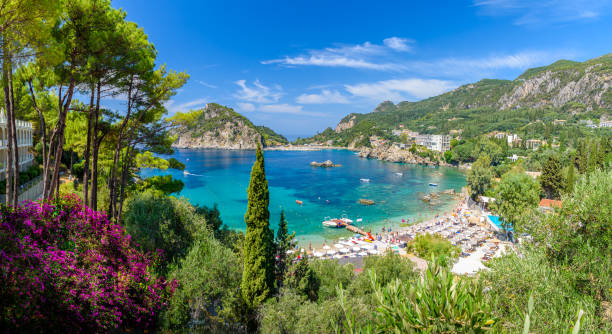 istock Landscape with Agia Triada beach, Corfu 2199849691