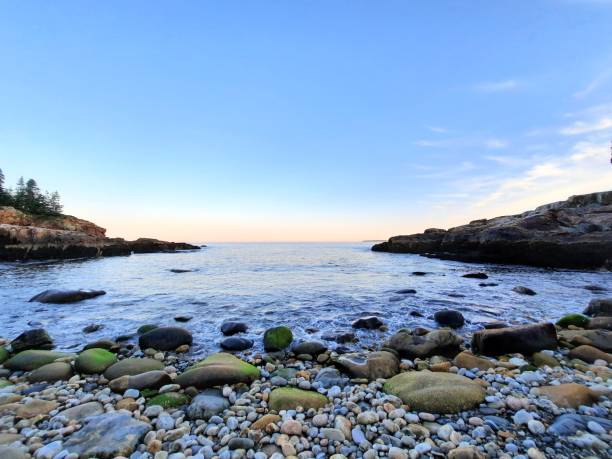 istock Horizon over the rocky shore 2199850676