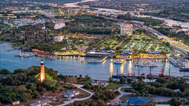 istock aerial view of Jupiter Florida Inlet 2199869845