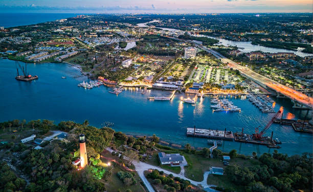 istock aerial view of Jupiter Florida Inlet 2199869852