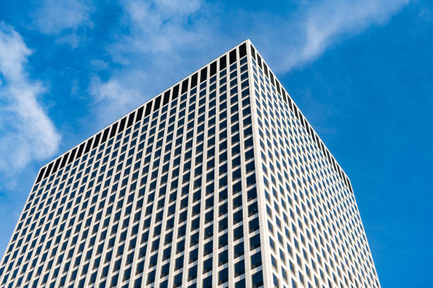 istock Skyscraper in metropolis city. City downtown. Modern building architecture. Perspective building architecture. Skyscraper with architectural shape. Modern city building. Skyscraper district 2199876283