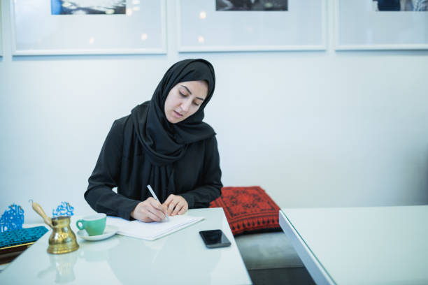 istock Professional Arab Woman Working in a Modern Office during Daytime 2199878347
