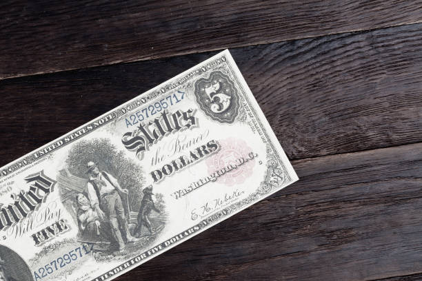 istock Old west greenback US dollar paper money 2199882756