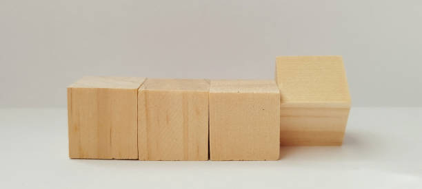 istock Crafting simple wooden blocks workshop product photography minimalist setting top-down view creativity unleashed 2199889488