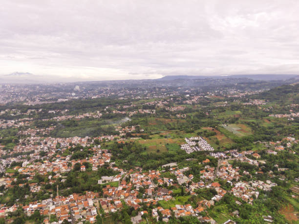 istock Panoramic landscape settlement along the plateau 2199892004