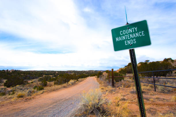 Santa Fe, NM: Rural Road Sign \