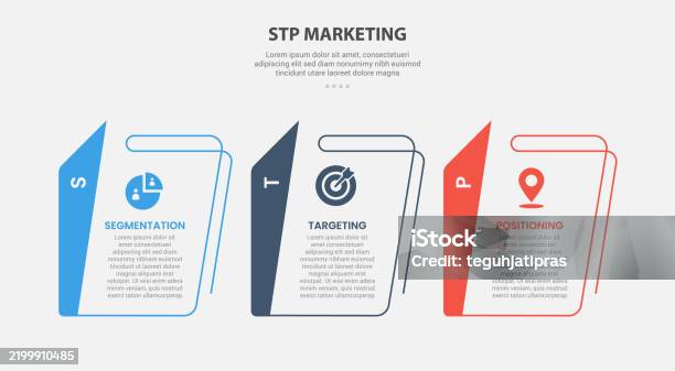 Stp Professional Table Example Stp Marketing Infographic Outline Style With 3 Point Template With ...