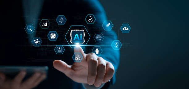 istock Businessmen touching the AI artificial intelligence, automation to help businesses. 2199918522