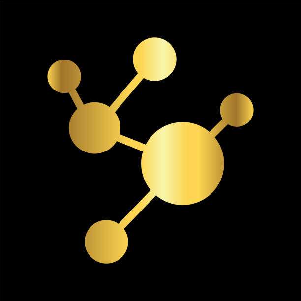 istock gold color molecule icon flat education label minimalist design for digital and print projects Graphic Design Icons Making a Huge Impact on Visual Aesthetics 2199920705