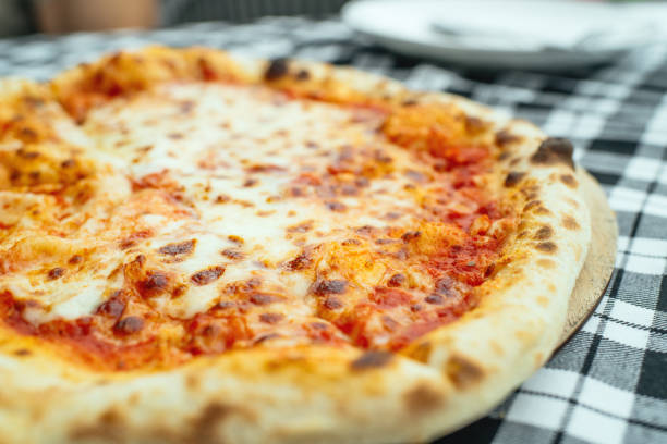 istock Pizza Margherita in a cafe 2199925420